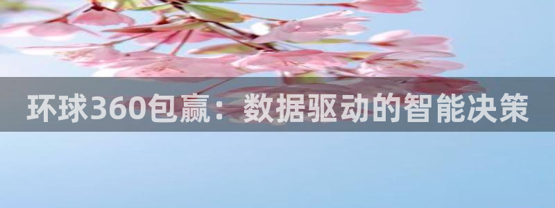 极悦娱乐代理：环球360包赢：数据驱动的智能决策