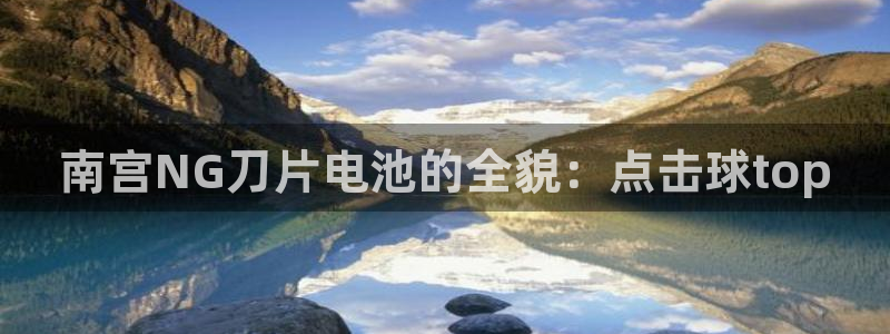 极悦娱乐vip麻将胡了：南宫NG刀片电池的全貌：点击球top