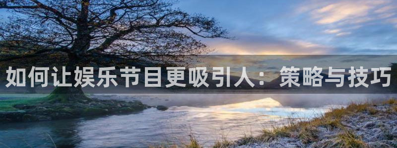 极悦娱乐5注册：如何让娱乐节目更吸引人：策略与技巧